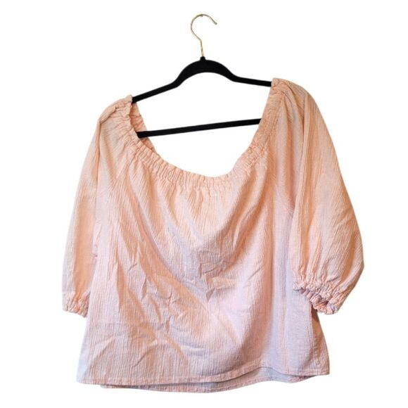 Unicorn Clothing Company Light Pink Renaissance Off Shoulder Top OS - Picture 2 of 7